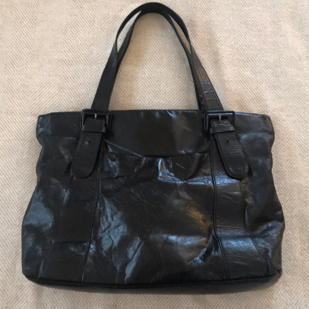 Y2K Hobo International large leather bag.